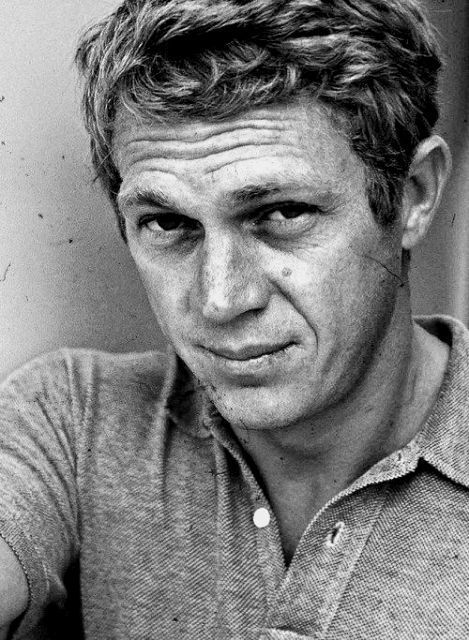 Long crew cut Steve McQueen